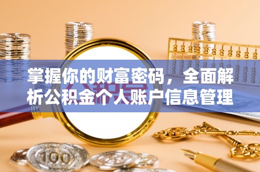 昂仁掌握你的财富密码，全面解析公积金个人账户信息管理与优化
