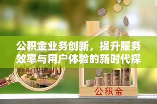 昂仁公积金业务创新，提升服务效率与用户体验的新时代探索