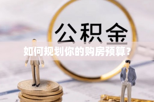 昂仁如何规划你的购房预算？