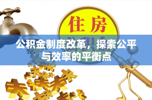 昂仁公积金制度改革，探索公平与效率的平衡点